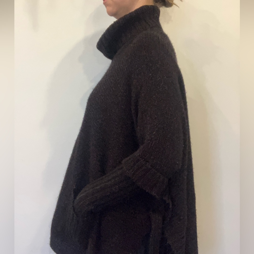 Lily Morgan Cotton blend Black and dark red Turtleneck Sweater in size L and XL - Picture 7 of 13